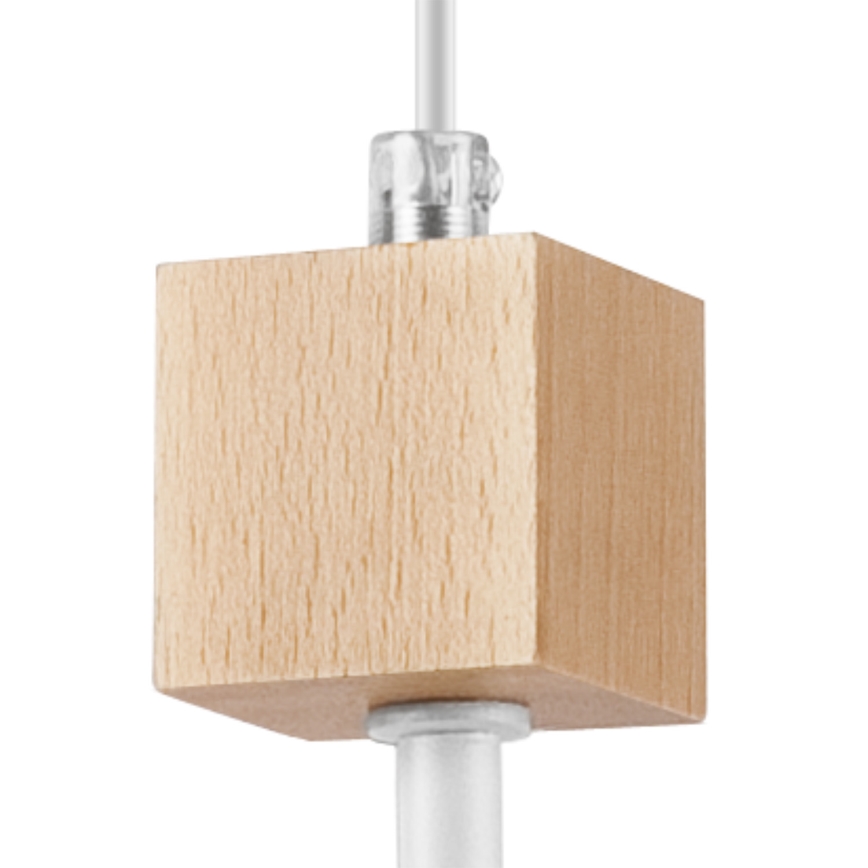 Подвесная люстра ORAZIO 1xE27/60W/230V бук - сертифицировано FSC