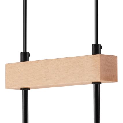 Подвесная люстра ORAZIO 2xE27/60W/230V бук - сертифицировано FSC