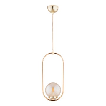 Подвесная люстра OVAL 1xE14/10W/230V золотистый