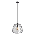 Подвесная люстра OVELLA на шнуре 1xE27/15W/230V, диам. 36 см, чёрная