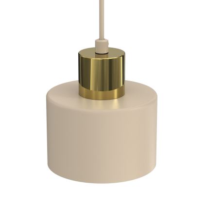 Подвесная люстра PARKLA на тросе 1xE27/15W/230V бежево-золотая