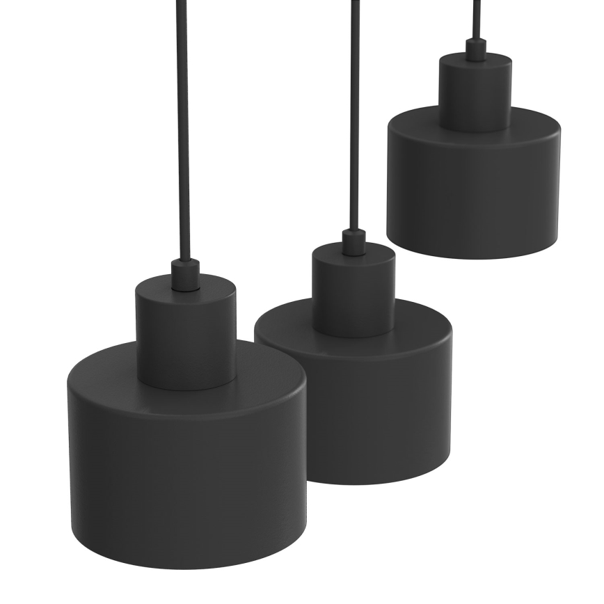 Подвесная люстра PARKLA на тросе 3xE27/15W/230V черная