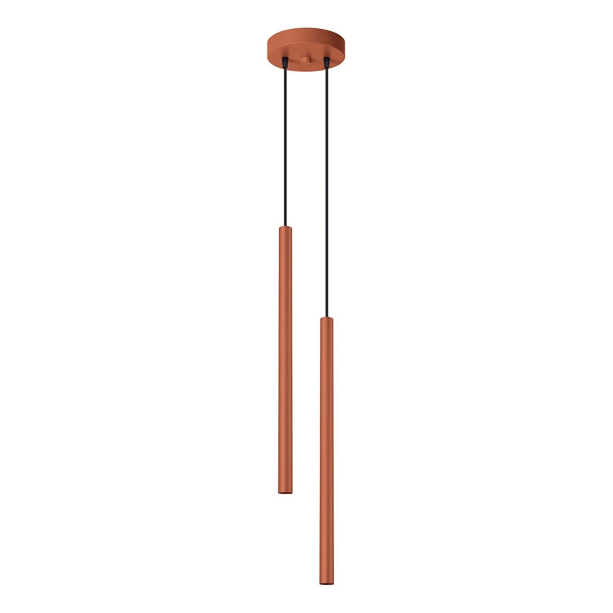Подвесная люстра PASTELO 2xG9/8W/230V красный