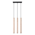 Подвесная люстра PASTELO 3xG9/8W/230V бук