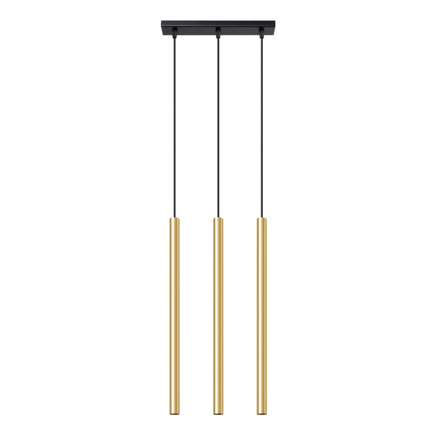 Подвесная люстра PASTELO 3xG9/8W/230V золотистый