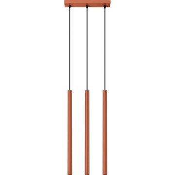 Подвесная люстра PASTELO 3xG9/8W/230V красный