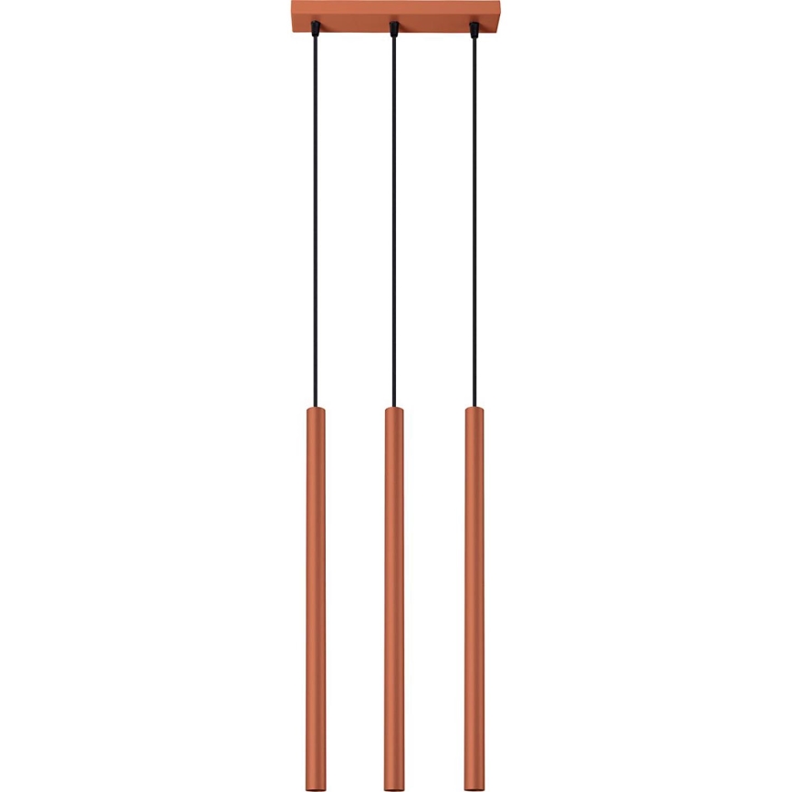 Подвесная люстра PASTELO 3xG9/8W/230V красный