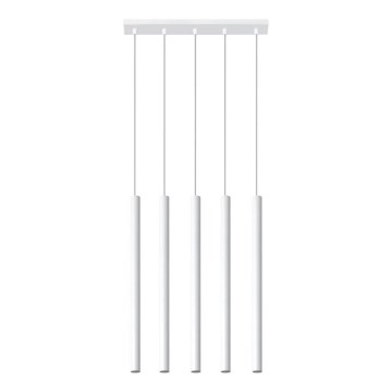 Подвесная люстра PASTELO 5xG9/8W/230V белый