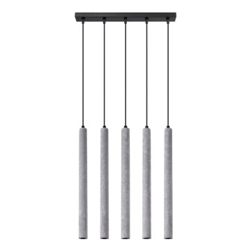Подвесная люстра PASTELO 5xG9/8W/230V бетон
