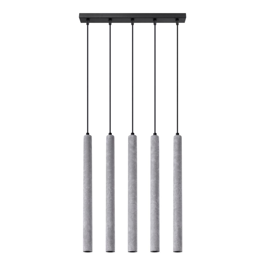 Подвесная люстра PASTELO 5xG9/8W/230V бетон