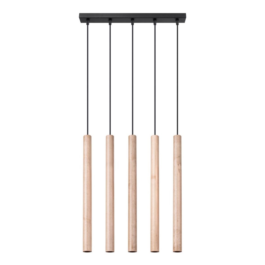 Подвесная люстра PASTELO 5xG9/8W/230V бук