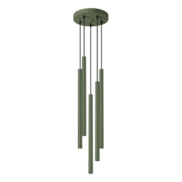 Подвесная люстра PASTELO 5xG9/8W/230V зеленый