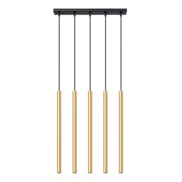 Подвесная люстра PASTELO 5xG9/8W/230V золотистый