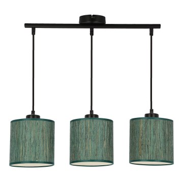Подвесная люстра PATTI 3xE27/60W/230V зеленый