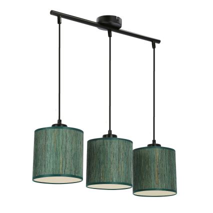 Подвесная люстра PATTI 3xE27/60W/230V зеленый
