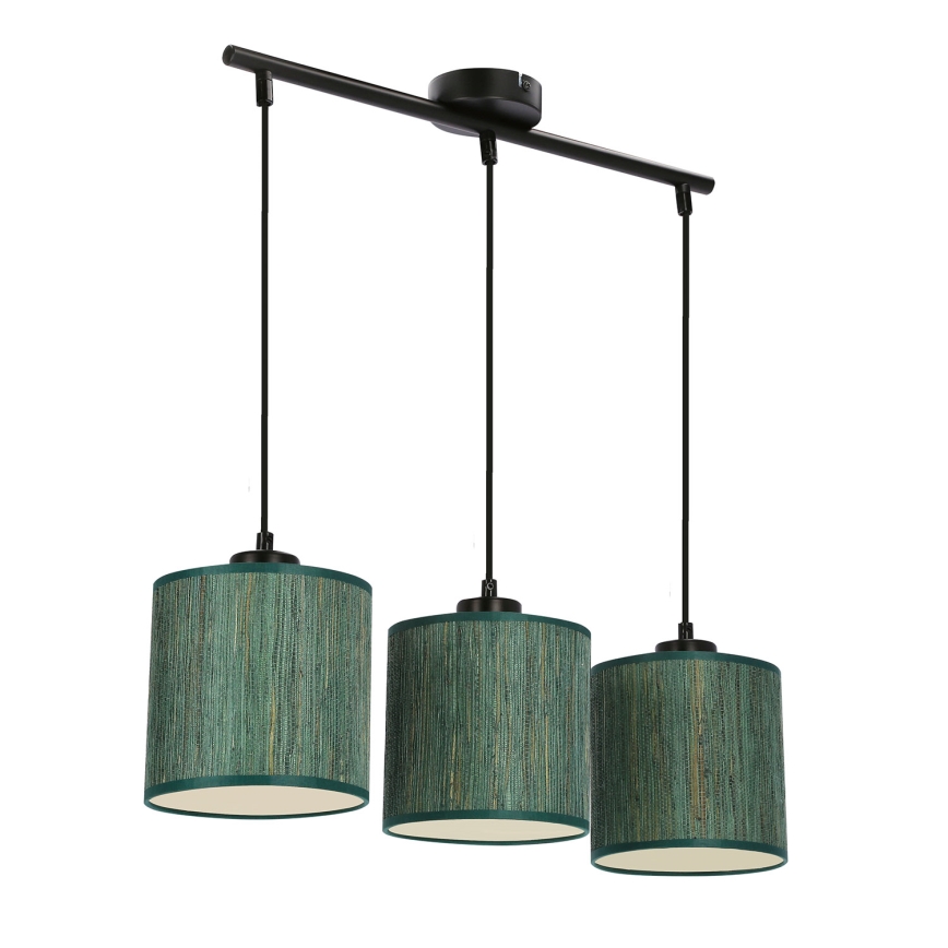 Подвесная люстра PATTI 3xE27/60W/230V зеленый