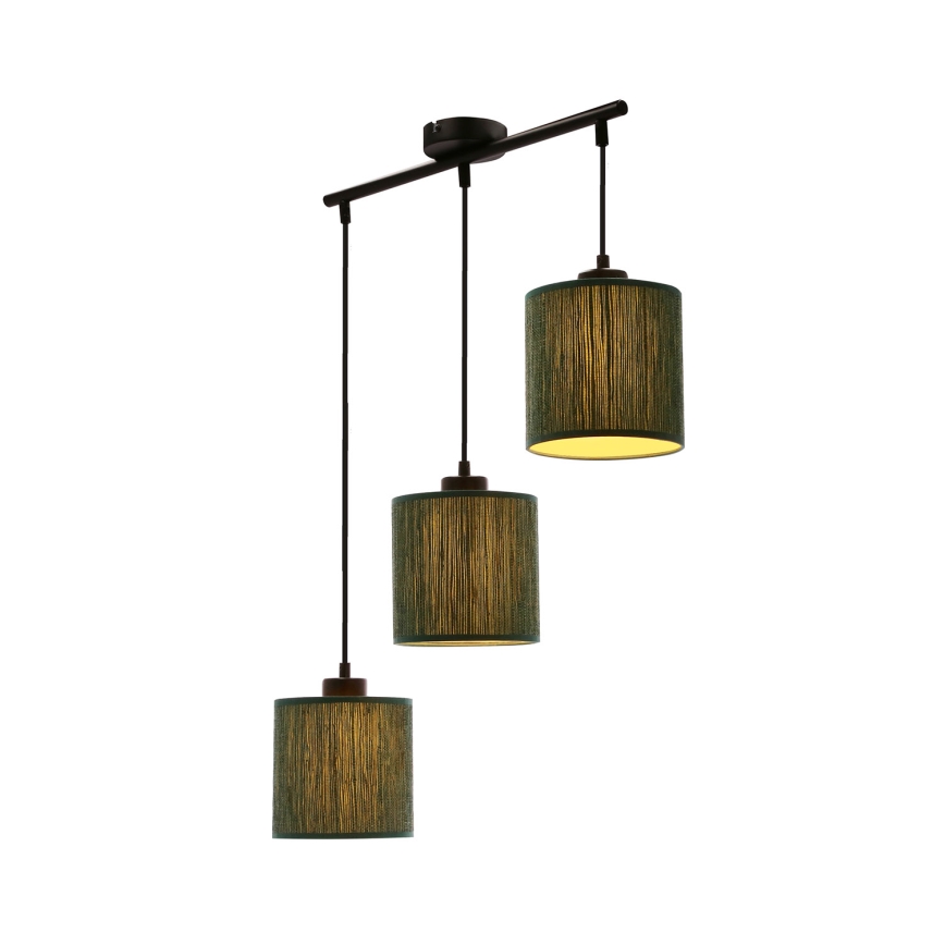 Подвесная люстра PATTI 3xE27/60W/230V зеленый