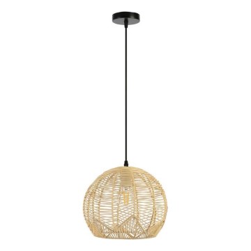 Подвесная люстра PELO 1xE27/40W/230V диаметр 30 см ротанг