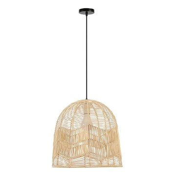 Подвесная люстра PELO 1xE27/40W/230V диаметр 50 см ротанг