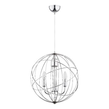 Подвесная люстра PIKO 3xE14/10W/230V блестящий хром