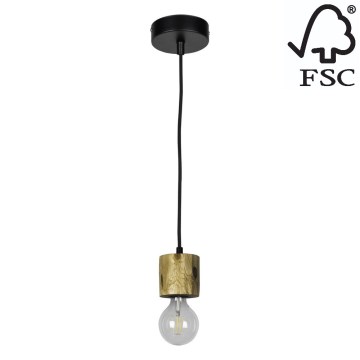 Подвесная люстра PINO 1xE27/60W/230V сосна - сертифицировано FSC