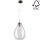 Подвесная люстра PIRO 1xE27/60W/230V бук - сертифицировано FSC