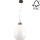 Подвесная люстра PIRO 1xE27/60W/230V бук - сертифицировано FSC