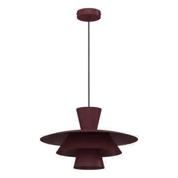Подвесная люстра PLATO на тросе, 1xE27/15W/230V, бордовая