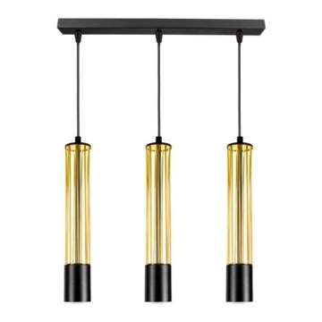 Подвесная люстра PRESCOT 3xGU10/40W/230V золотой