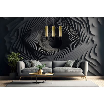 Подвесная люстра PRESCOT 3xGU10/40W/230V золотой