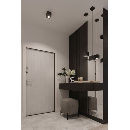 Подвесная люстра QUAD 1 1xGU10/40W/230V черная