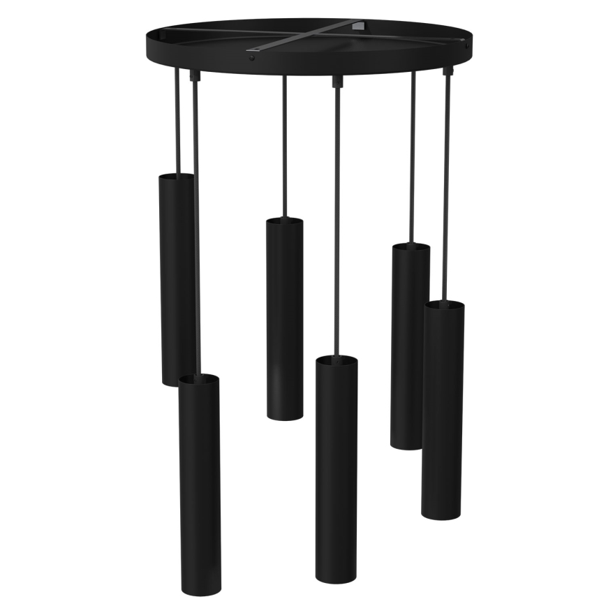 Подвесная люстра RAITO 6xGU10/8W/230V черная