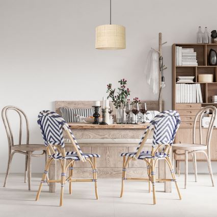 Подвесная люстра RATTAN 1xE27/60W/230V диаметр 25 см ротанг