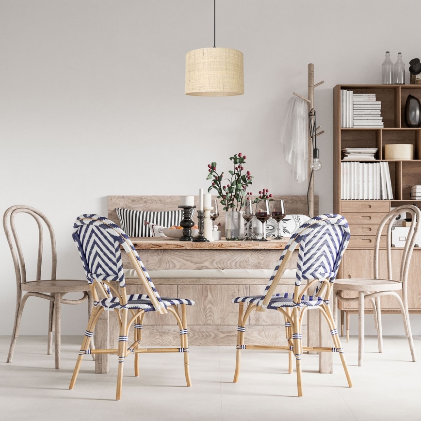 Подвесная люстра RATTAN 1xE27/60W/230V диаметр 25 см ротанг