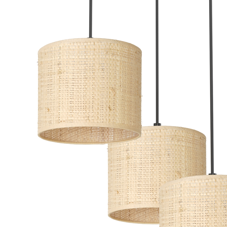 Подвесная люстра RATTAN 3xE27/60W/230V ротанг