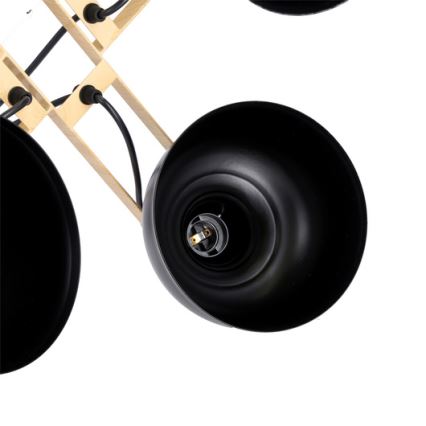 Подвесная люстра RENO 4xE27/40W/230V черный/коричневый