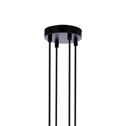 Подвесная люстра RENO 4xE27/40W/230V черный/коричневый