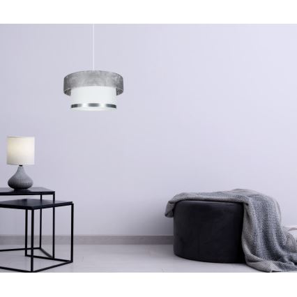 Подвесная люстра RESSA 1xE27/60W/230V серебристый