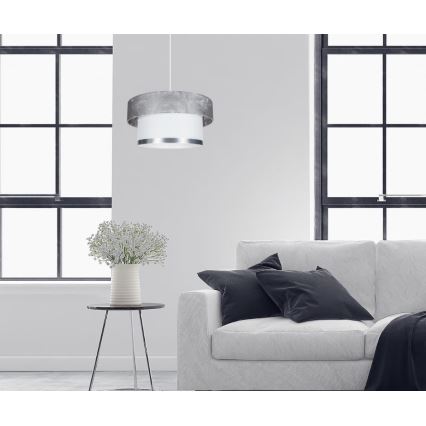 Подвесная люстра RESSA 1xE27/60W/230V серебристый