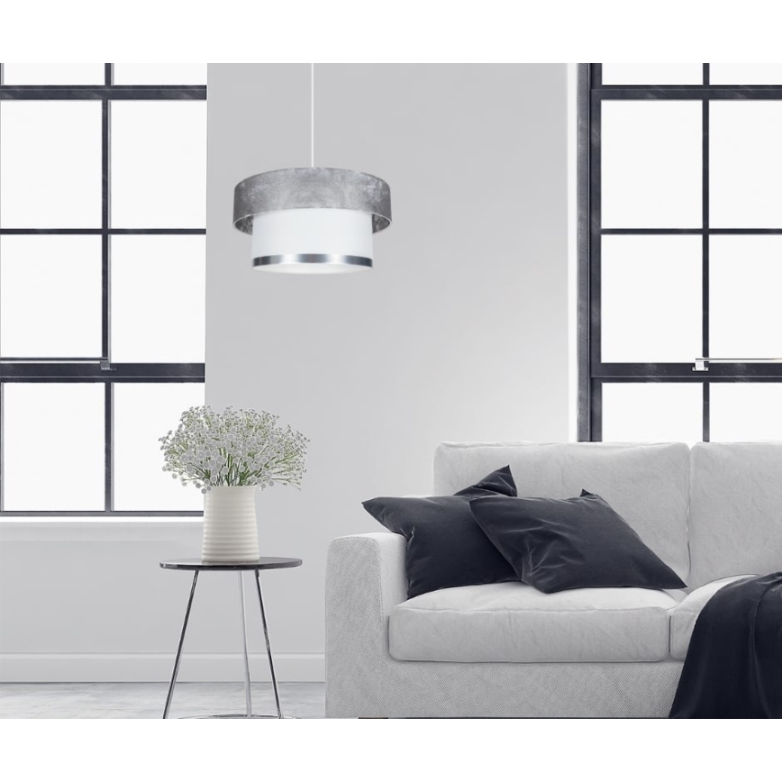 Подвесная люстра RESSA 1xE27/60W/230V серебристый