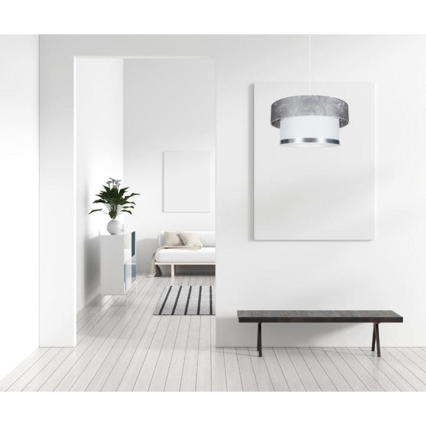 Подвесная люстра RESSA 1xE27/60W/230V серебристый