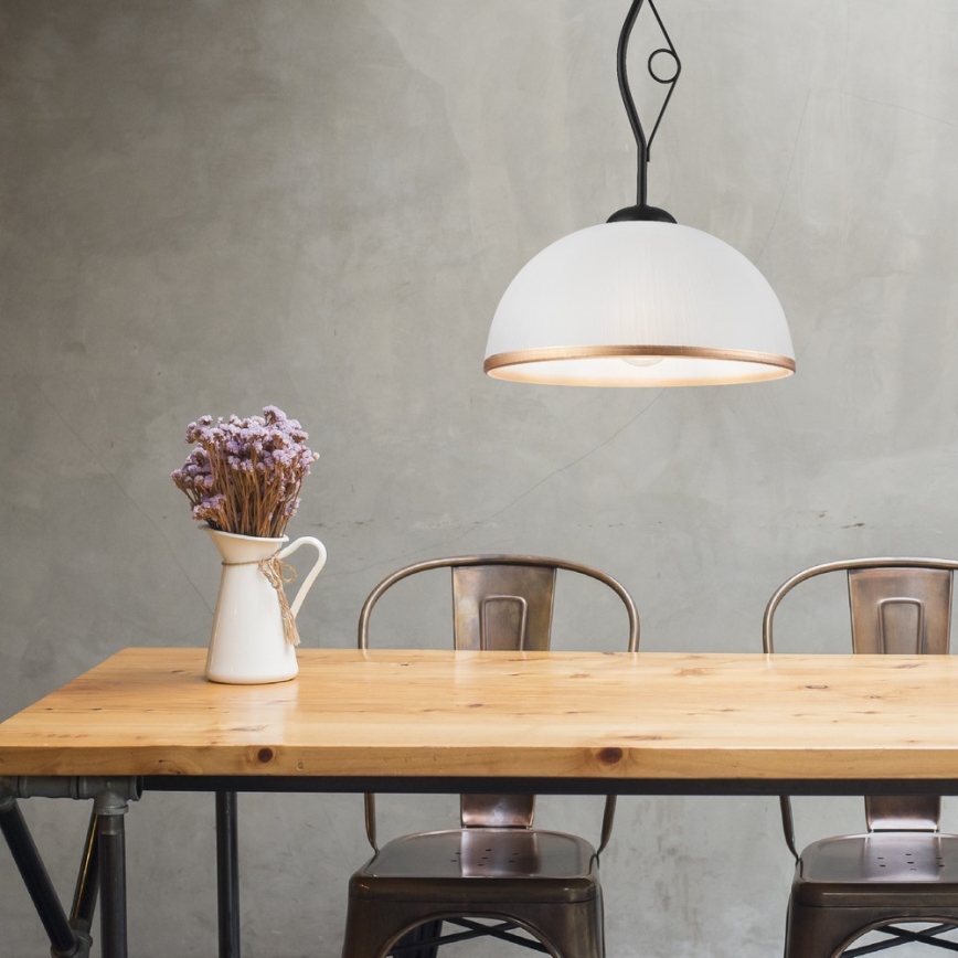 Подвесная люстра RETRO 1xE27/60W/230V черная