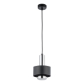 Подвесная люстра RIF LUX 1xGX53/12W/230V диаметр 15 см черный/блестящий хром