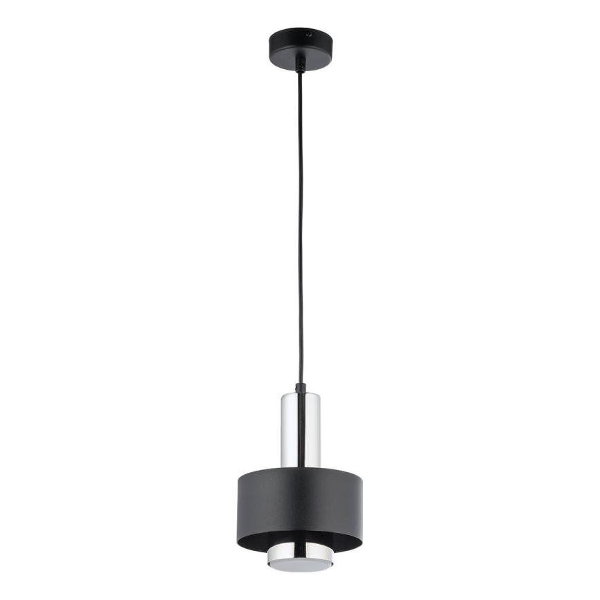 Подвесная люстра RIF LUX 1xGX53/12W/230V диаметр 15 см черный/блестящий хром