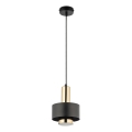 Подвесная люстра RIF LUX 1xGX53/12W/230V диаметр 15 см черный/золотистый