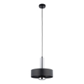 Подвесная люстра RIF LUX 1xGX53/12W/230V диаметр 25 см черный/блестящий хром