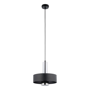 Подвесная люстра RIF LUX 1xGX53/12W/230V диаметр 25 см черный/блестящий хром