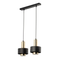 Подвесная люстра RIF LUX 2xGX53/12W/230V черный/золотистый
