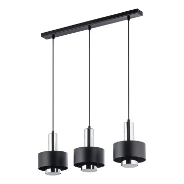 Подвесная люстра RIF LUX 3xGX53/12W/230V черный/блестящий хром