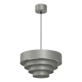 Подвесная люстра RINGS 1xE27/15W/230V серый